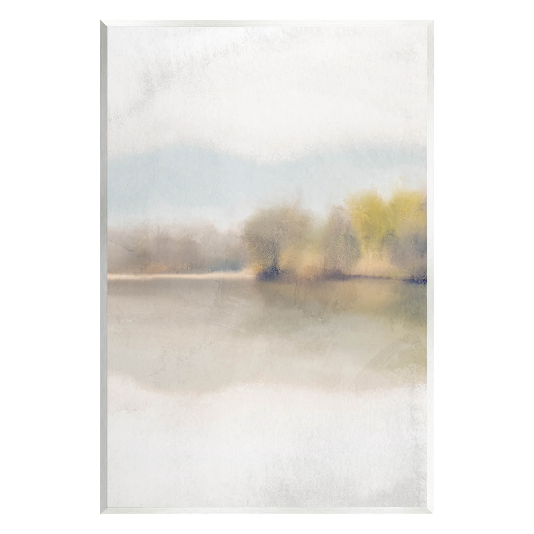 Stupell Industries Misty Distant Lake Landscape Design Graphic Art Unframed Art Print Wall Art, Design by Kim Allen