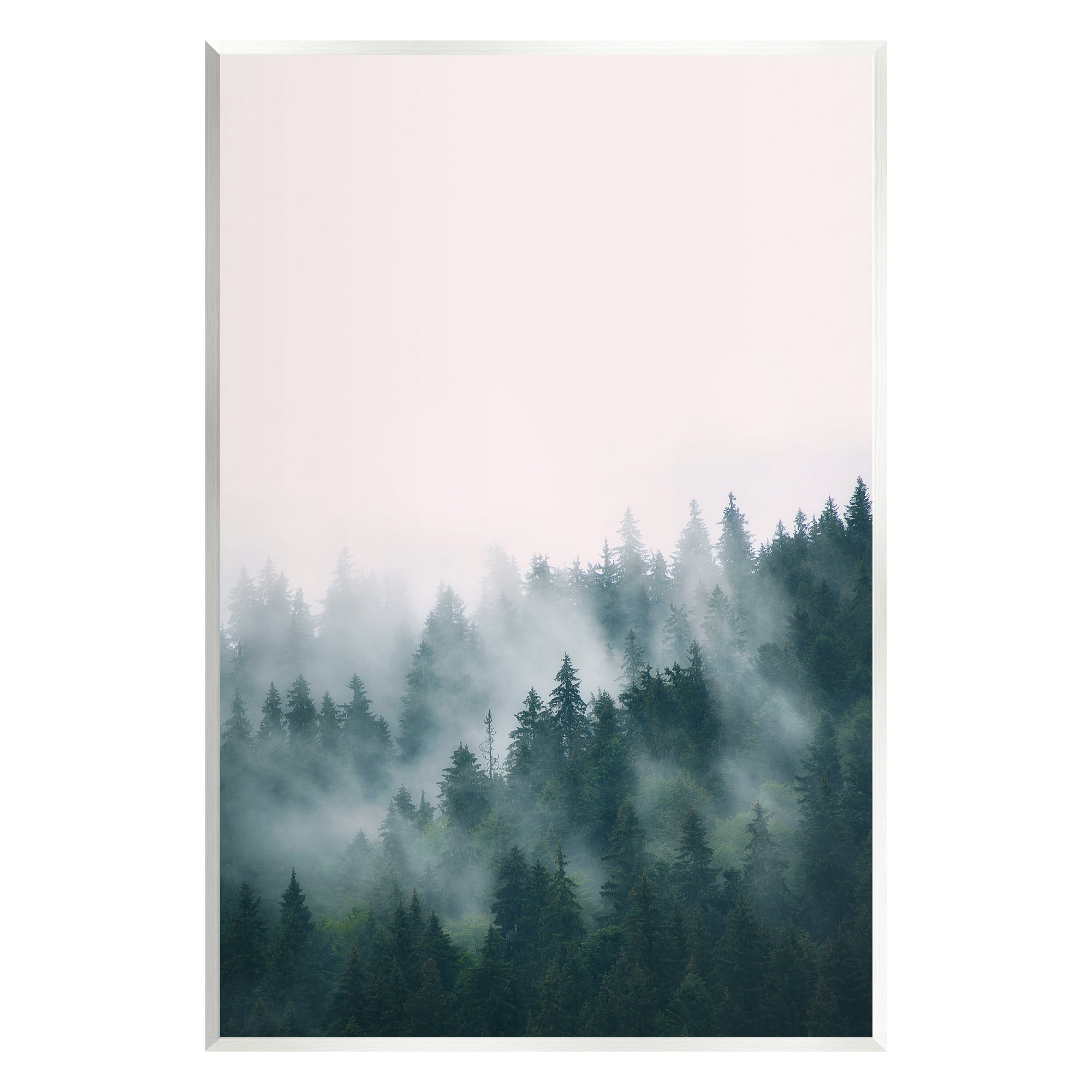 Stupell Industries Misty Forest Trees Nature Photography Unframed Art Print Wall Art, 10 x 15