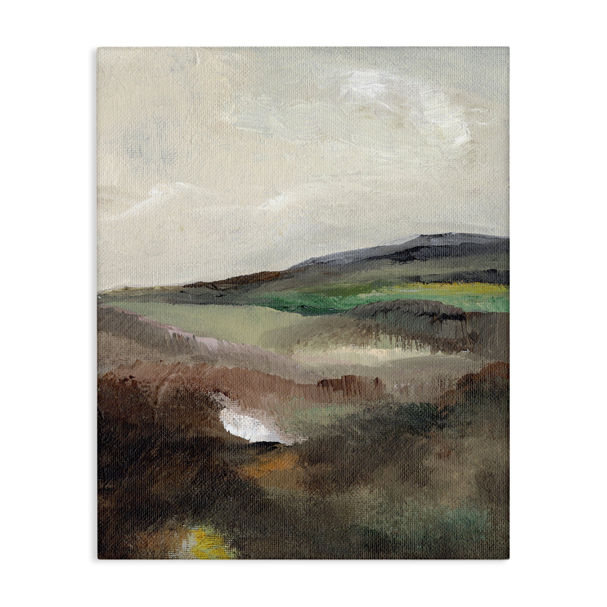 Stupell Industries Misty Hills Land Landscape & Nature Painting Wrapped Canvas Art Print Wall Art, 16 x 20