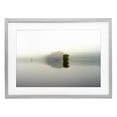 thumbnail image 1 of Stupell Industries Traditional Misty Lake Reflection Gray Framed Print Under Glass, 23 x 17, by Gail Peck, 1 of 8