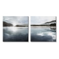 thumbnail image 1 of Stupell Industries Misty Morning Lake Water Landscape Tree Forest Mountains, 24 x 24, Design by Carol Robinson, 1 of 5