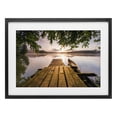 thumbnail image 1 of Stupell Industries Coastal Misty Morning Light on Lake Black Framed Print Under Glass, 20 x 14, by Jonathan Zaharek, 1 of 8