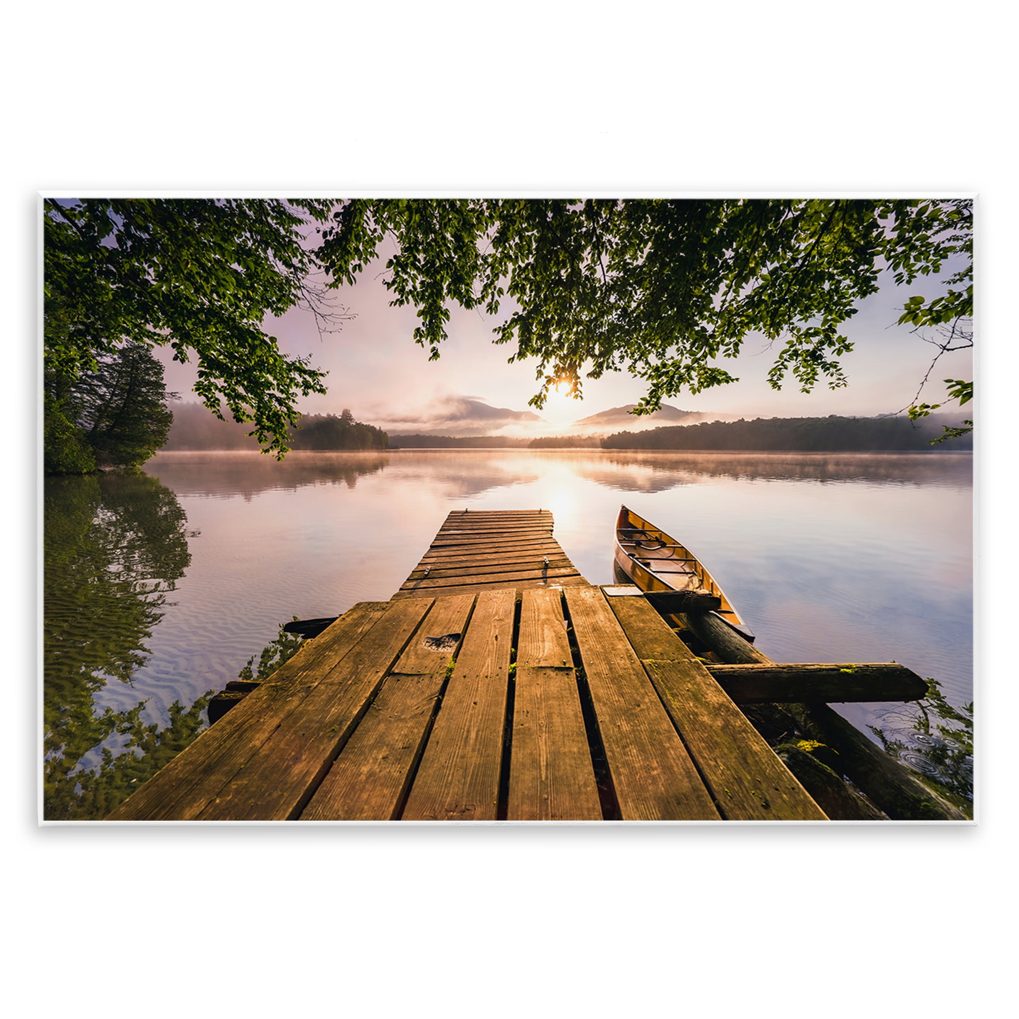 Stupell Industries Misty Morning Light on Lake Wall Plaque Art, design by Jonathan Zaharek