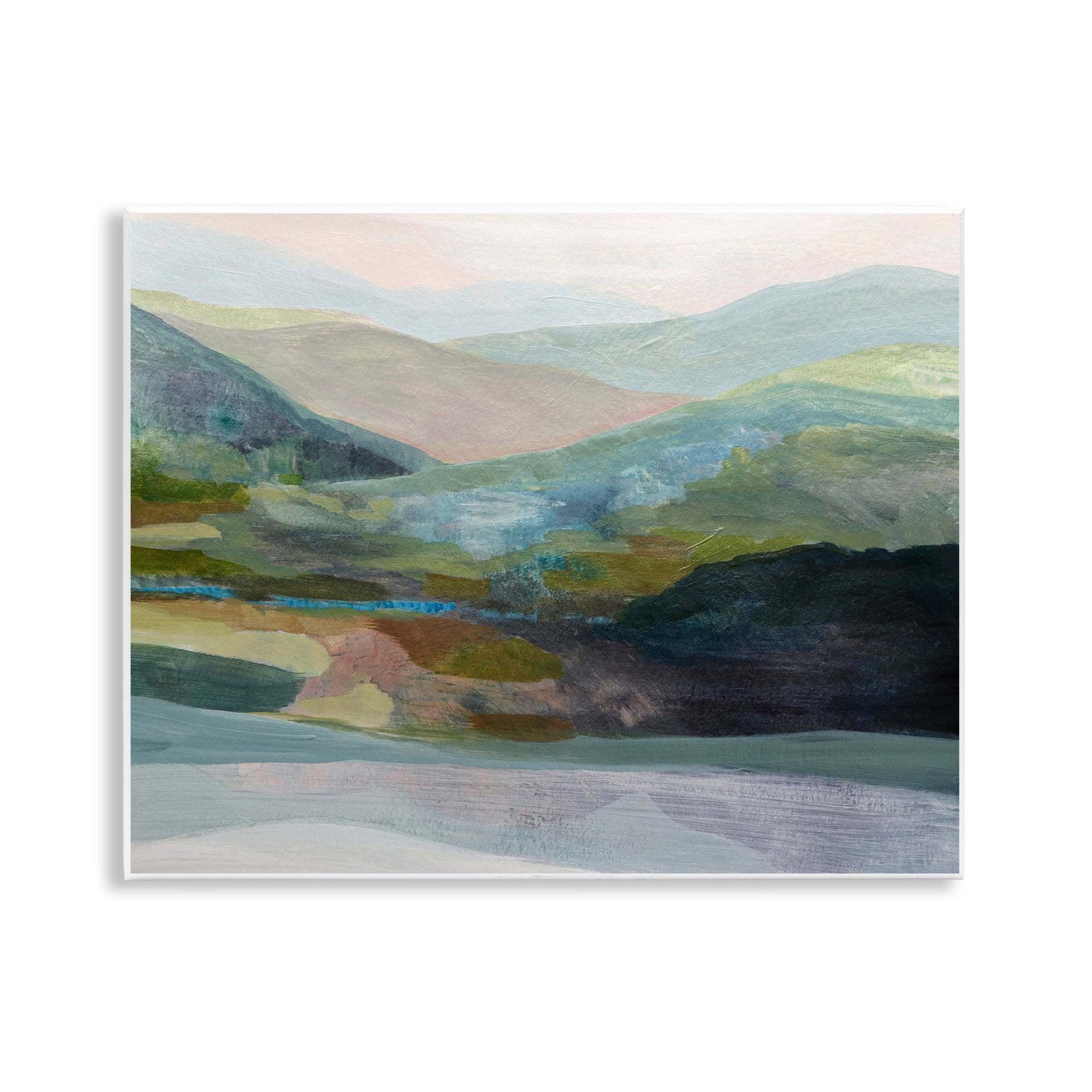 Stupell Industries Misty Morning Mountain Gradient Wall Plaque Art, design by Farren Lee