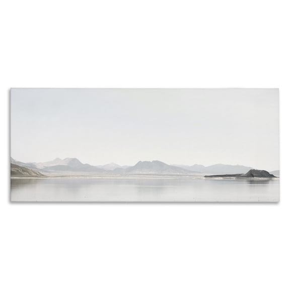 Stupell Industries Misty Morning Mountain Landscape & Nature Photography Wrapped Canvas Canvas Art Print Wall Art, 48 x 20