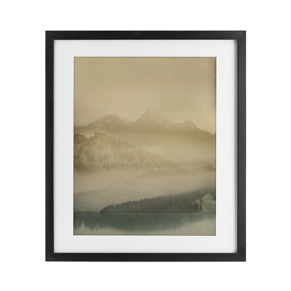 Stupell Industries Transitional Misty Mountain Awakening Black Framed Print Under Glass, 13 x 16, by Gemma Bardot