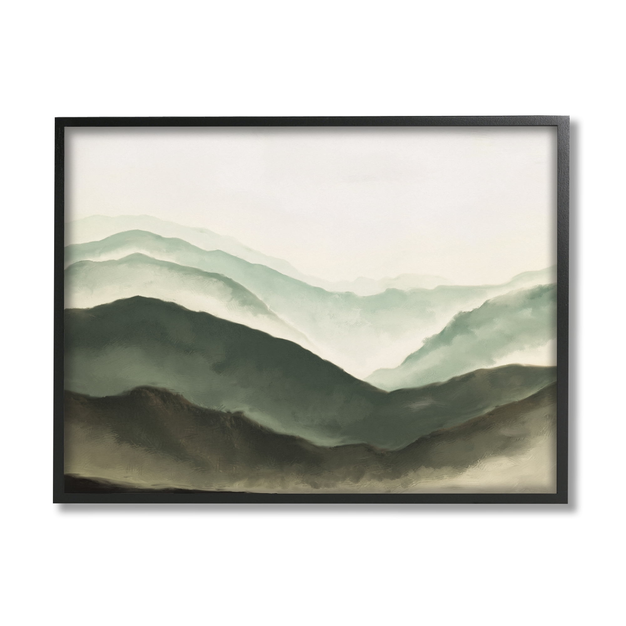 Stupell Industries Misty Mountain Range Atmospheric Landscape Watercolor Painting,30 x 24, Design by JJ Design House LLC