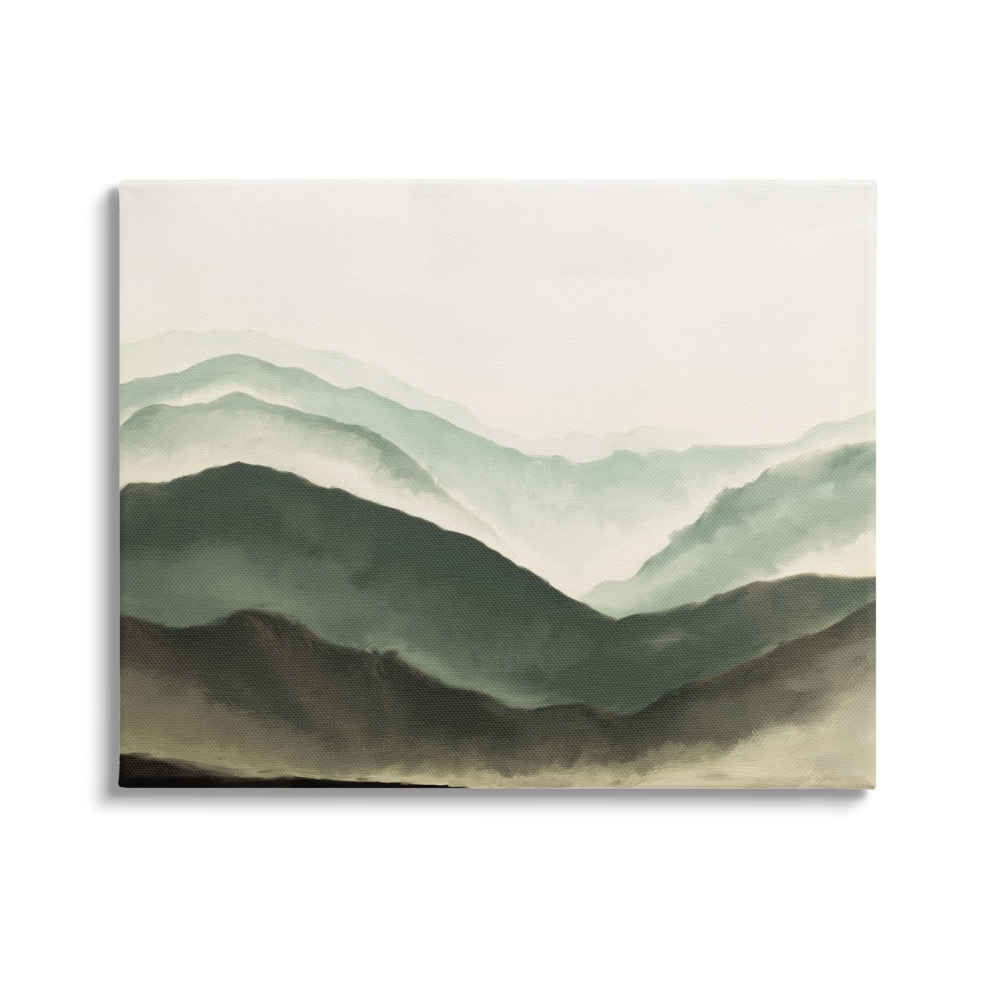 Stupell Industries Misty Mountain Range Atmospheric Landscape Watercolor Painting,48 x 36, Design by JJ Design House LLC