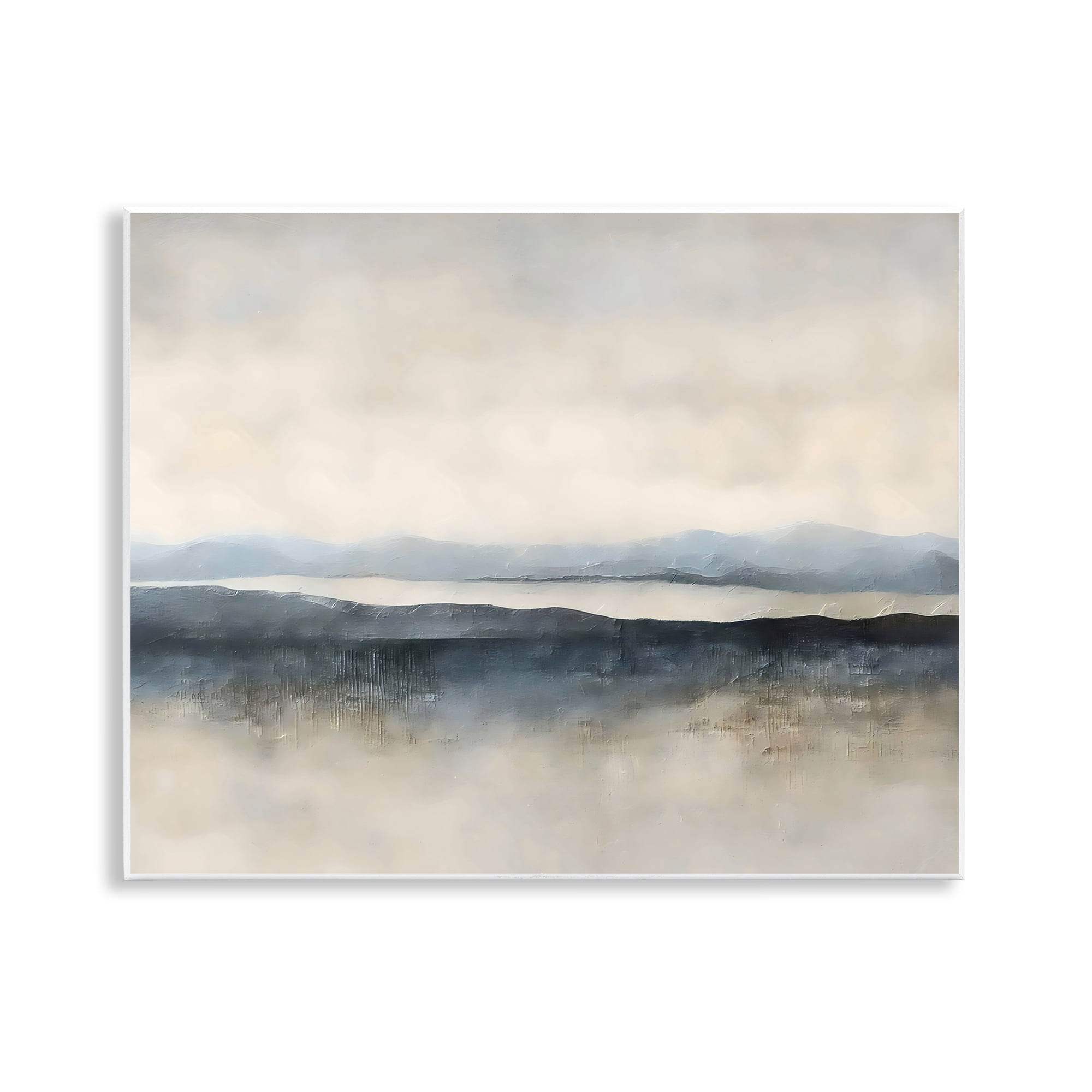 Stupell Industries Misty Muted Horizon Wall Plaque Art, design by Riley B