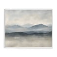 thumbnail image 1 of Stupell Industries Contemporary Misty Muted Mountainscape White Framed Giclee Art, 30 x 24, by Riley B, 1 of 8