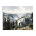 thumbnail image 1 of Stupell Industries Traditional Misty Tree Tops Vista Canvas Art, 40 x 30, by Franklyn Gregory, 1 of 8