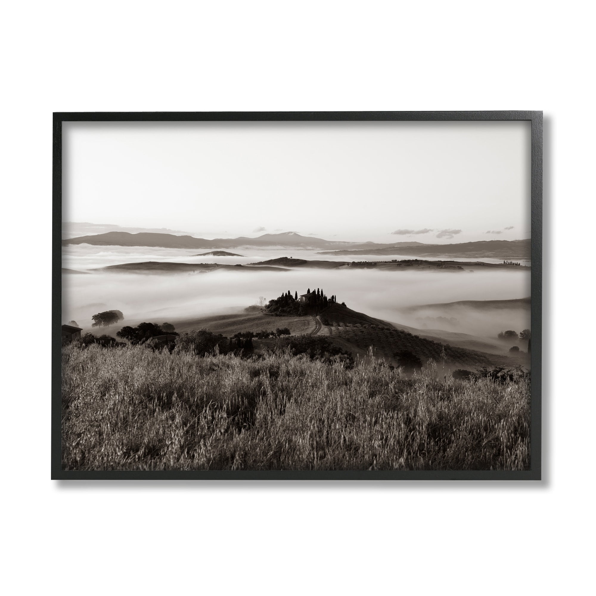 Stupell Industries Misty Vineyard Mountain Landscape Countryside Field Photography, 30 x 24, Design by Nancy Crowell