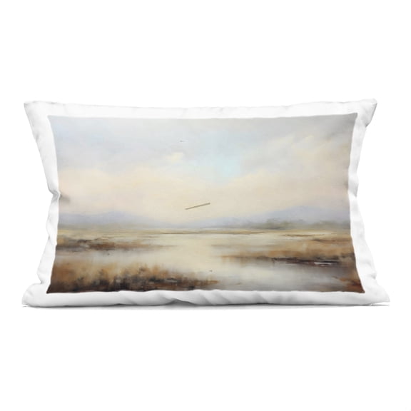 Stupell Industries Misty Wetlands Landscape Decorative Printed Throw Pillow design by LSR Creative Studio, 14 x 7 x 20