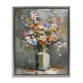 thumbnail image 1 of Stupell Industries Mixed Bold Bouquet Botanical & Floral Painting Gray Floater Framed Canvas Art Print Wall Art, 17 x 21, 1 of 2