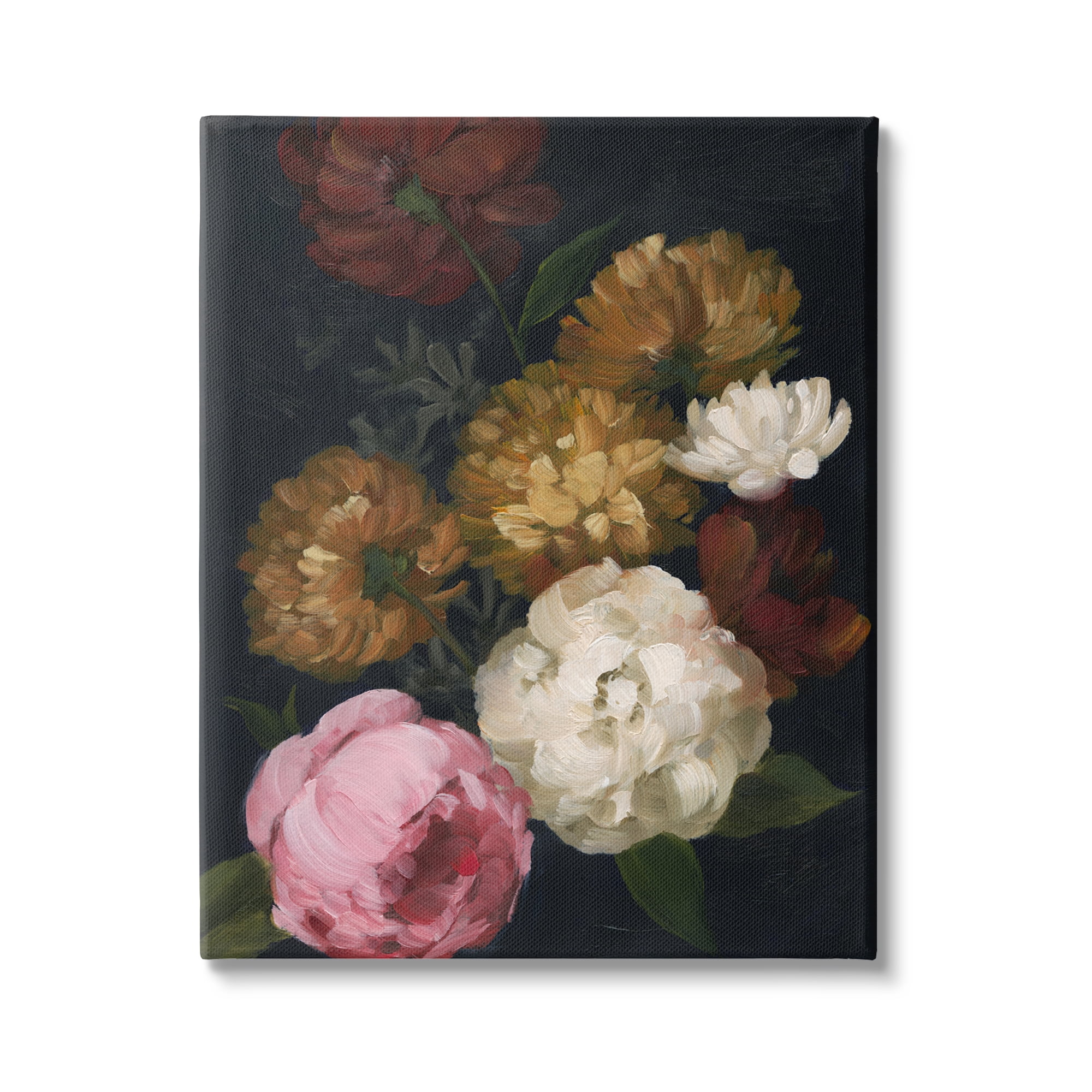 Stupell Industries Mixed Carnations Bouquet Botanical & Floral Painting Gallery Wrapped Canvas Art Print Wall Art, 30 x 40