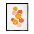 thumbnail image 1 of Stupell Industries Mixed Citrus Fruit Slices Casual Summer Kitchen Graphic Art Jet Black Floating Framed Canvas Print Wall Art, Design by Emma Caroline, 1 of 5