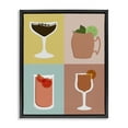 thumbnail image 1 of Stupell Industries Mixed Cocktail Drinks Food & Beverage Painting Black Floater Framed Canvas Art Print Wall Art, 17 x 21, 1 of 10