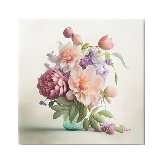 Stupell Industries Mixed Country Florals Botanical & Floral Painting Gallery Wrapped Canvas Art Print Wall Art, 36 x 36