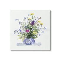Stupell Industries Mixed Delicate Flowers Arrangement Cursive Words Pattern Painting Gallery Wrapped Canvas Print Wall Art, Design by unknown