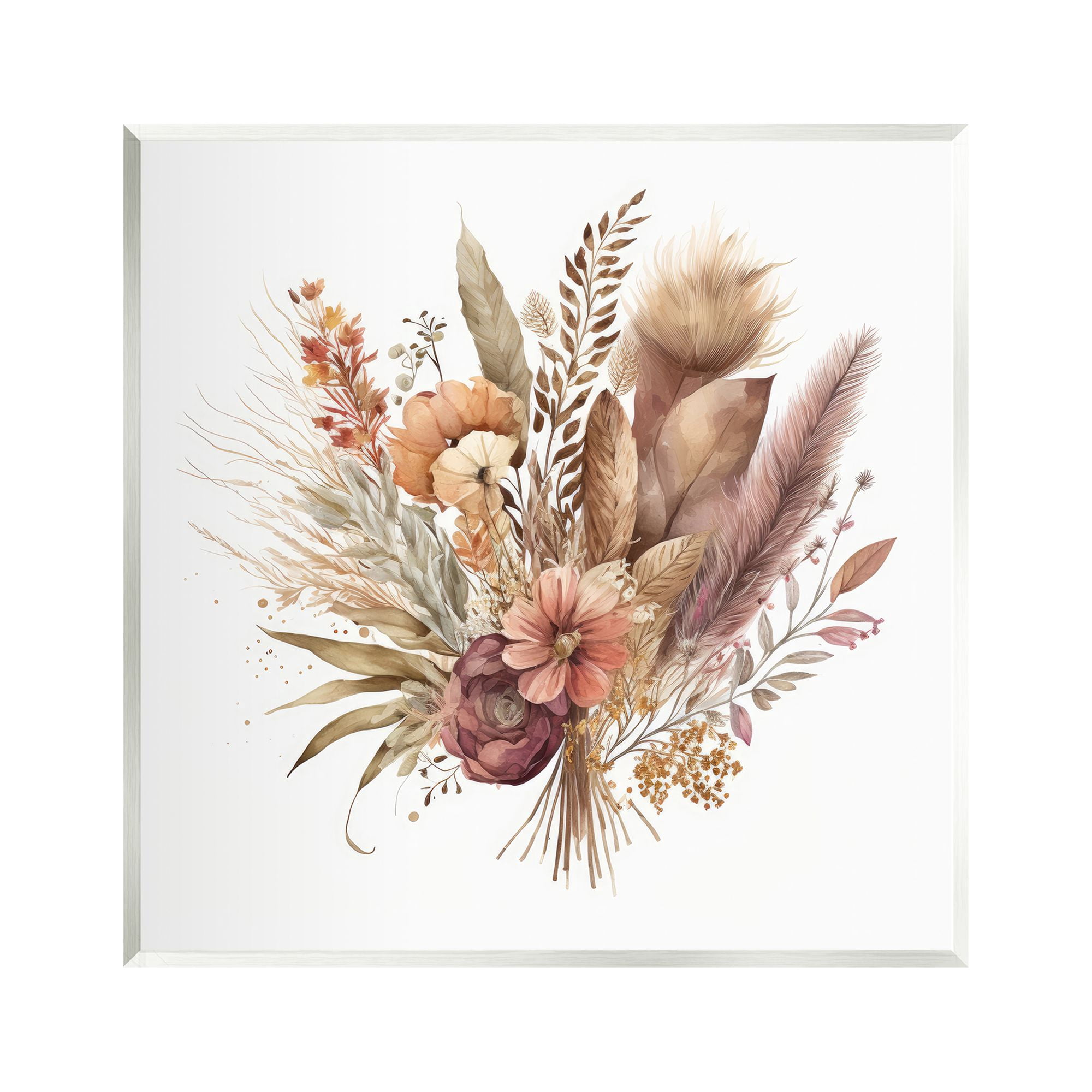 Stupell Industries Mixed Fall Botanicals Botanical & Floral Painting Unframed Art Print Wall Art, 12 x 12