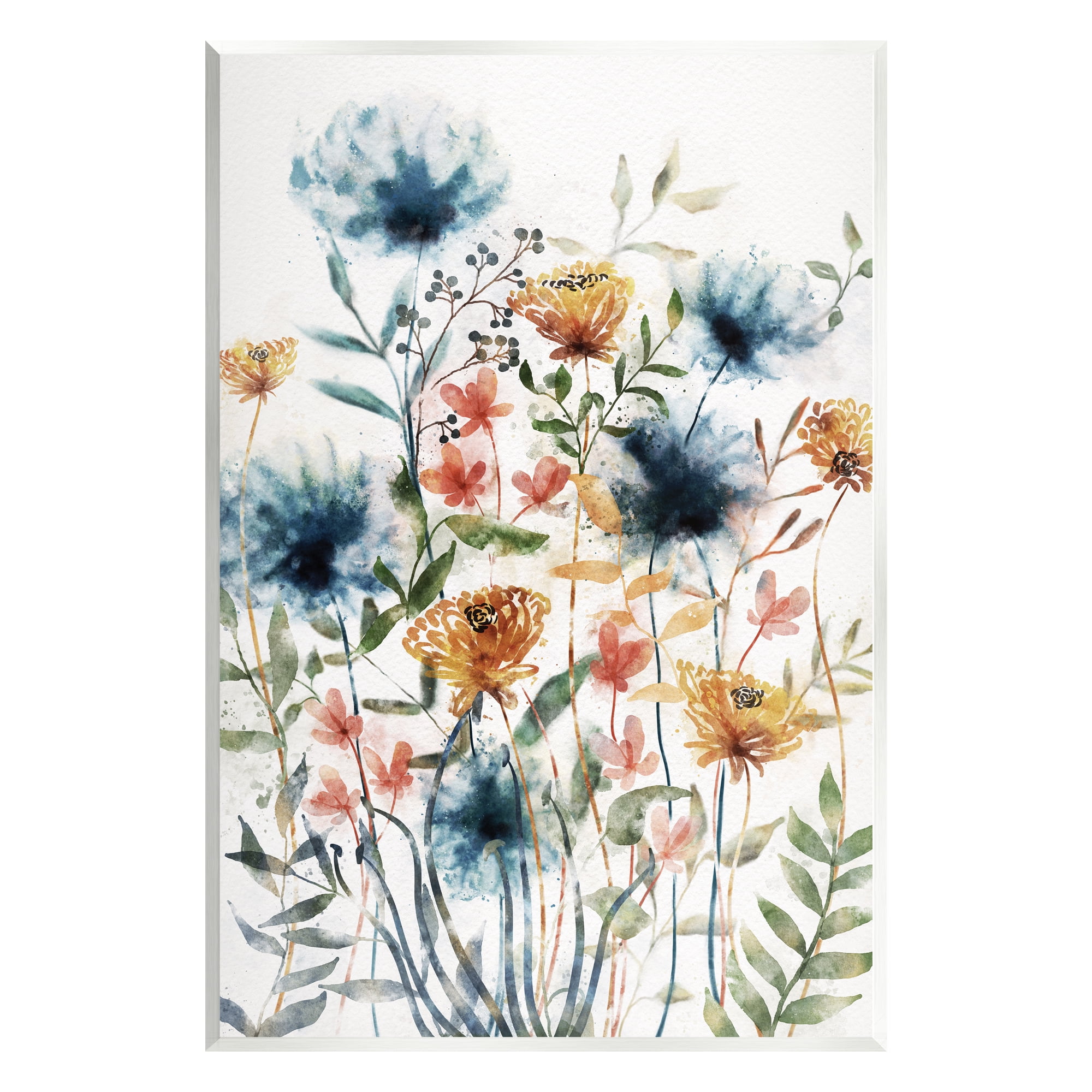 Stupell Industries Mixed Floral Garden Sprouts Botanical & Floral Painting Unframed Art Print Wall Art