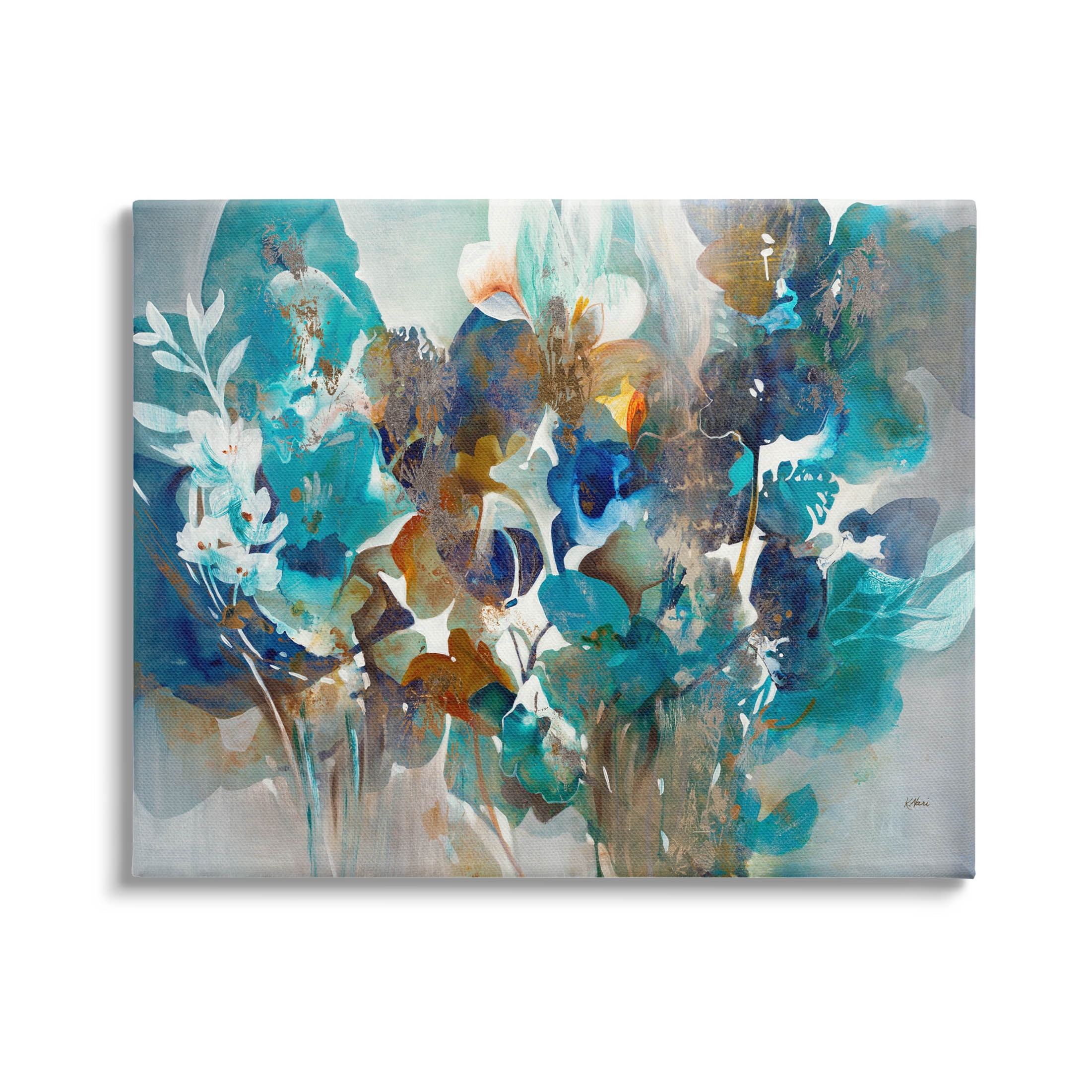 Stupell Industries Mixed Floral Petals Arrangement Painting Gallery Wrapped Canvas Print Wall Art, Design by K. Nari