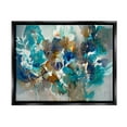 thumbnail image 1 of Stupell Industries Mixed Floral Petals Arrangement Painting Jet Black Floating Framed Canvas Print Wall Art, Design by K. Nari, 1 of 6