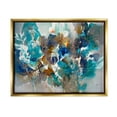 thumbnail image 1 of Stupell Industries Mixed Floral Petals Arrangement Painting Metallic Gold Floating Framed Canvas Print Wall Art, Design by K. Nari, 1 of 8