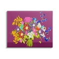 thumbnail image 1 of Stupell Industries Mixed Florals on Purple Botanical & Floral Painting Gallery Wrapped Canvas Art Print Wall Art, 40 x 30, 1 of 8