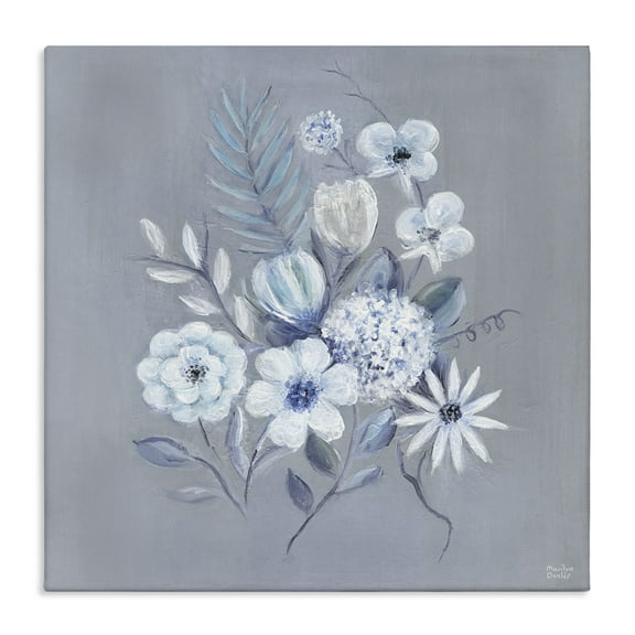 Stupell Industries Mixed Flower Bundle Floral Painting Wrapped Canvas Canvas Art Print Wall Art, 24 x 24