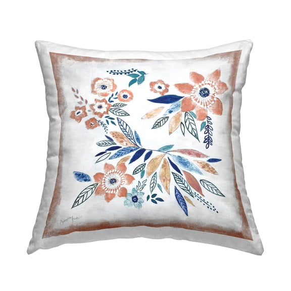 Stupell Industries Mixed Flower Petals Arrangement Printed Throw Pillow Design by Janet Tava