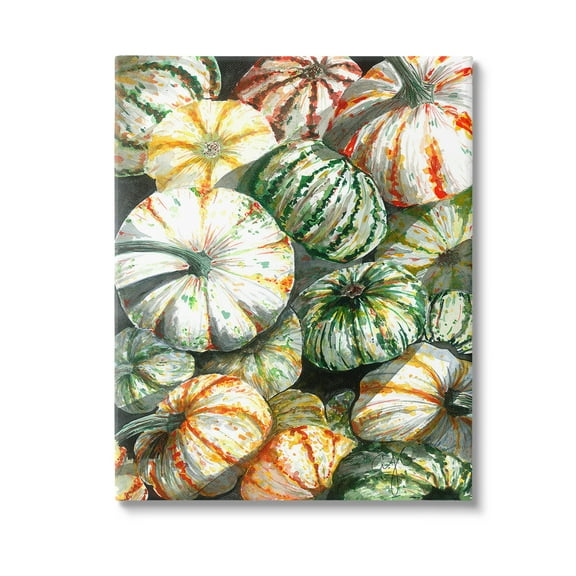 Stupell Industries Mixed Gourd Pattern Botanical & Floral Painting Gallery Wrapped Canvas Art Print Wall Art, 16 x 20