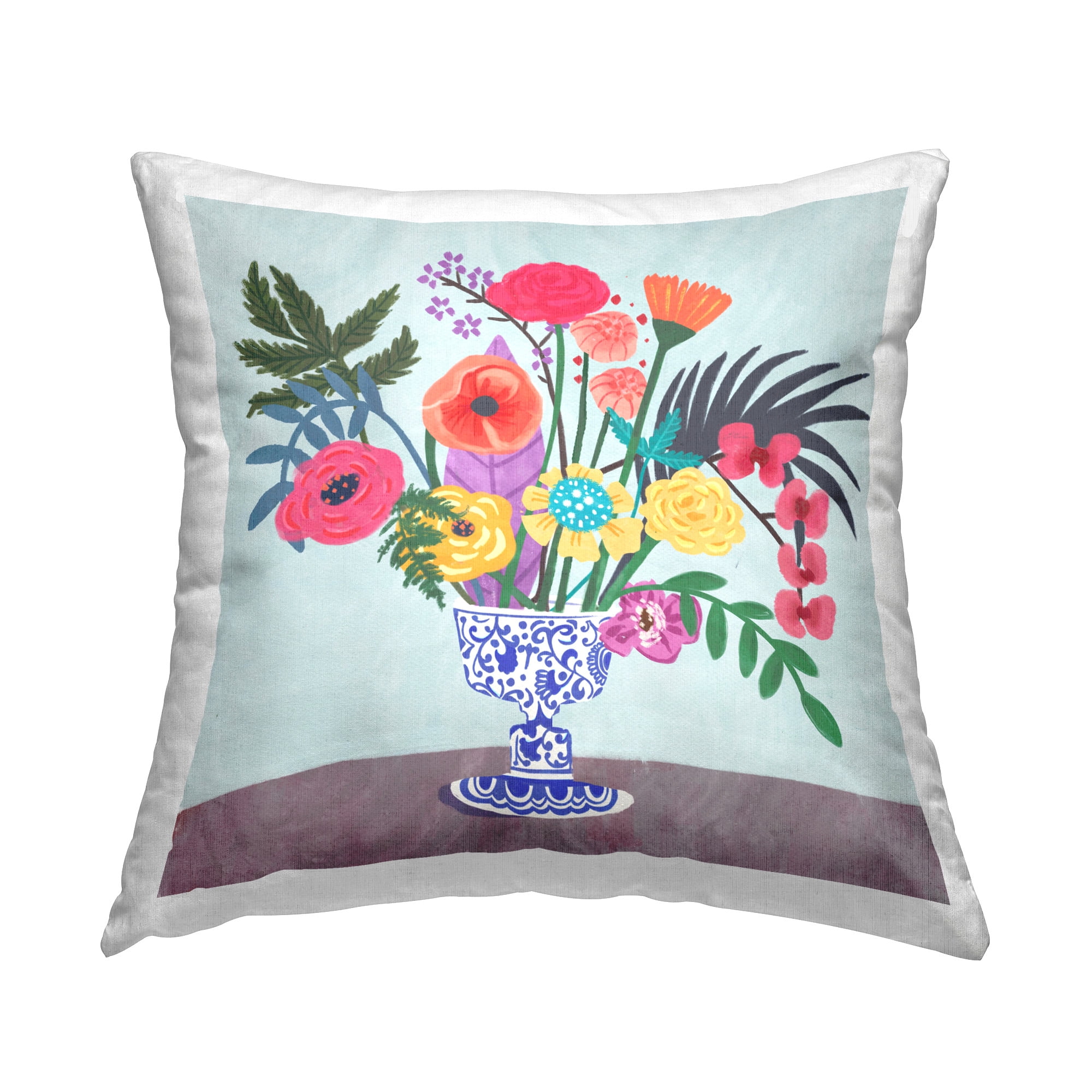 Stupell Industries Mixed Modern Blooms Decorative Printed Throw Pillow Design by Juliet Rose