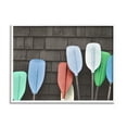 thumbnail image 1 of Stupell Industries Mixed Ores Against Beach Shed Boating Paddle Photograph White Framed Art Print Wall Art, Design by Daphne Polselli, 1 of 7