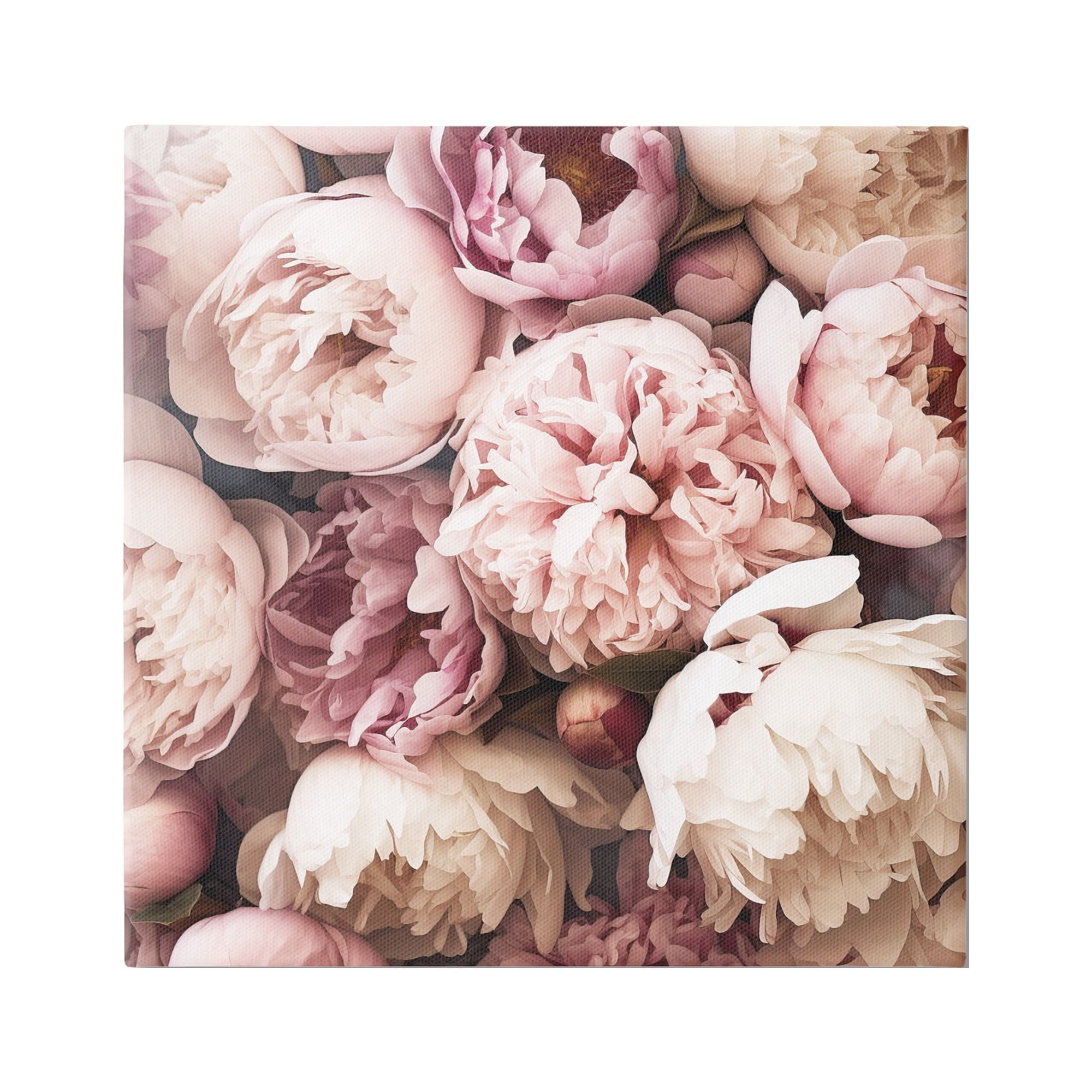 Stupell Industries Mixed Peonies Photography Botanical & Floral Photography Gallery Wrapped Canvas Art Print Wall Art, 36 x 36
