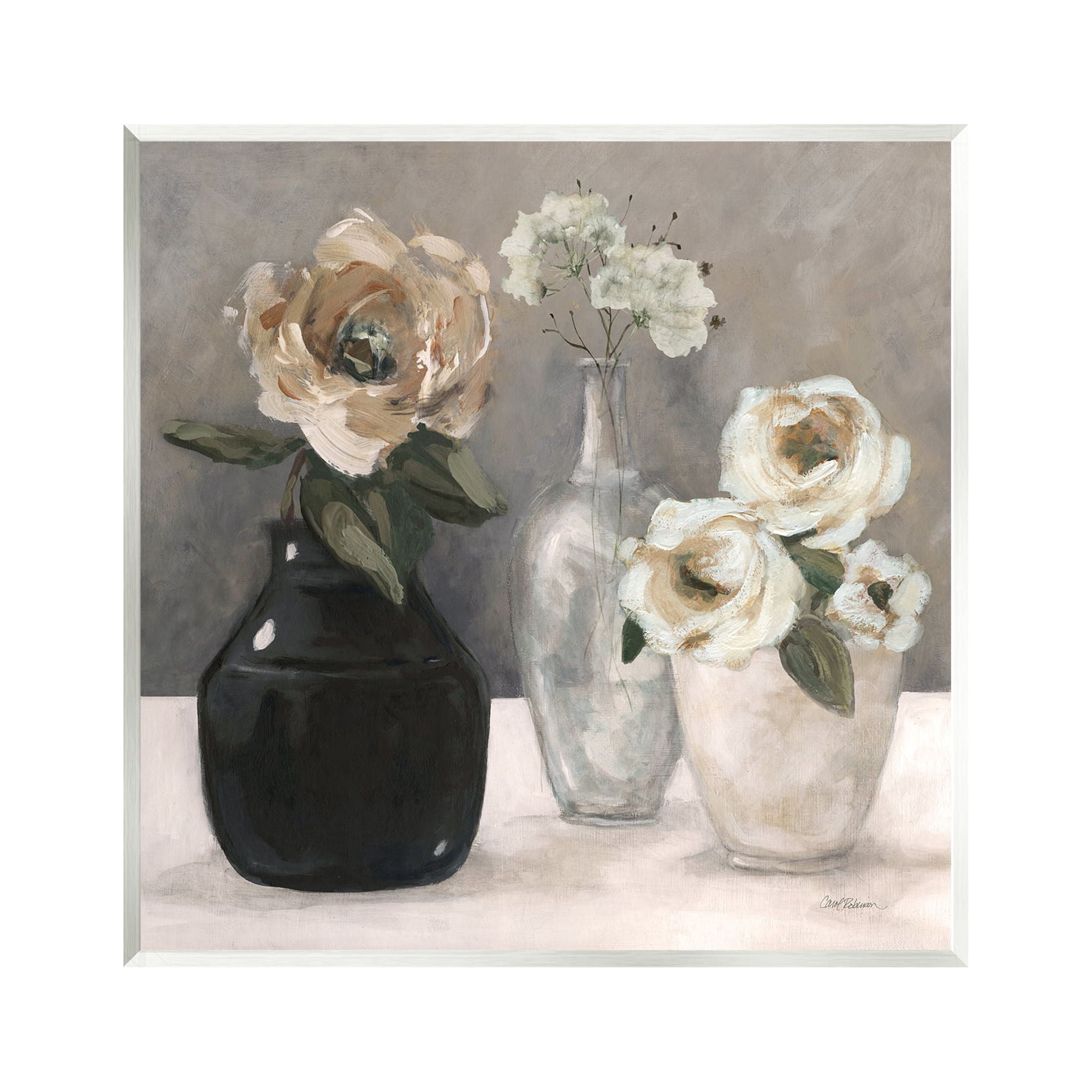 Stupell Industries Mixed Rose Bouquets Still Life Botanical & Floral Painting Unframed Art Print Wall Art