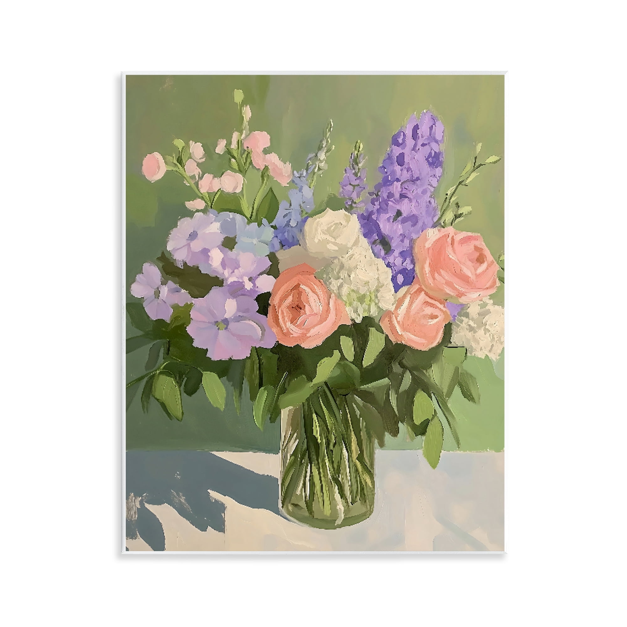 Stupell Industries Mixed Roses & Lilacs Bouquet Wall Plaque Art, design by The Prints Vibe