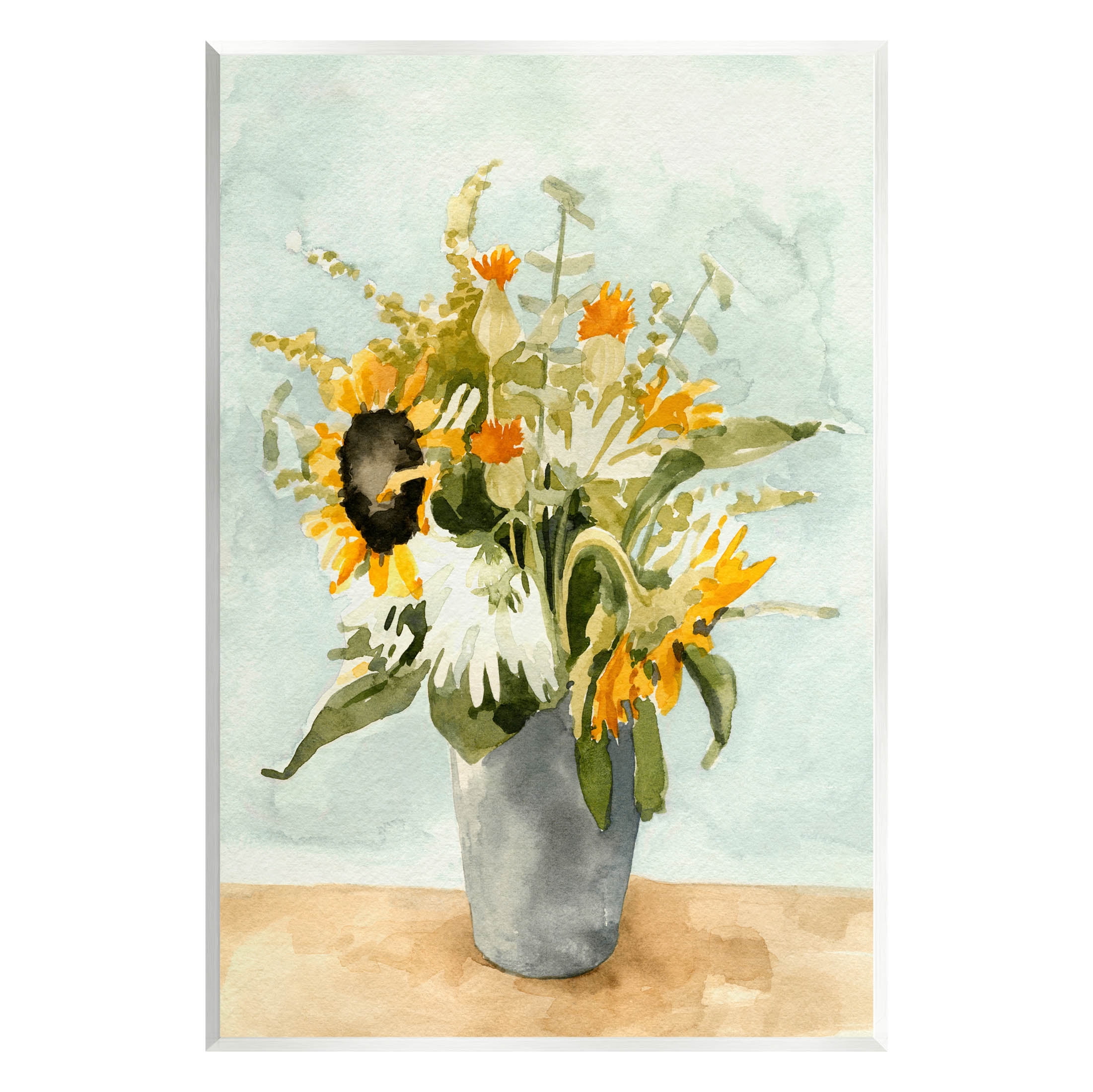 Stupell Industries Mixed Sunflower Bouquet Country Florals Painting Unframed Art Print Wall Art, Design by Emma Caroline