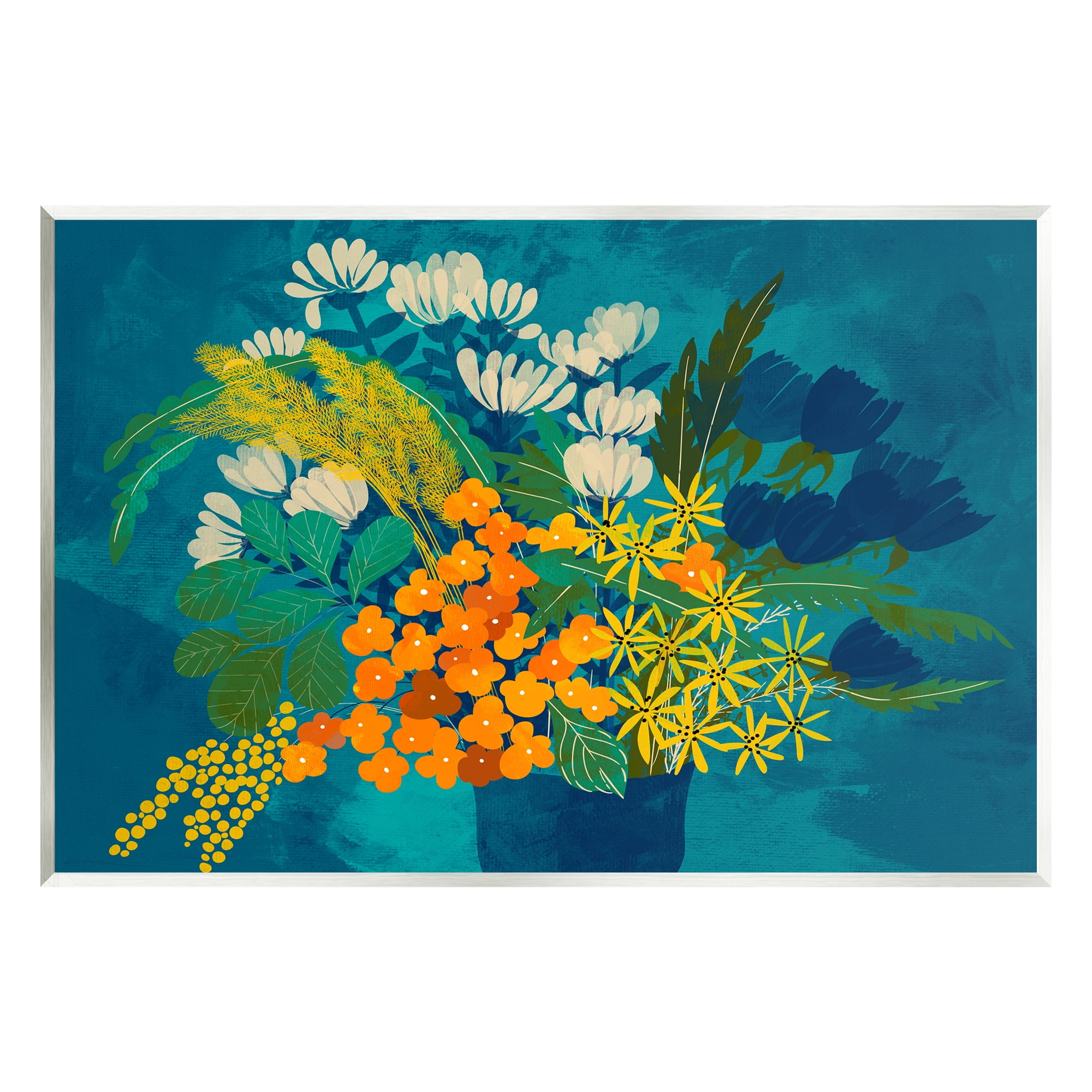Stupell Industries Mixed Vase Florals Botanical & Floral Painting Unframed Art Print Wall Art, 19 x 13