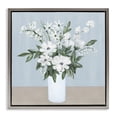thumbnail image 1 of Stupell Industries Contemporary Mixed White Blooms on Blue Gray Floating Frame Canvas Art, 25 x 25, by Marilyn Dunlap, 1 of 8