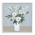 thumbnail image 1 of Stupell Industries Contemporary Mixed White Blooms on Blue White Framed Giclee Art, 17 x 17, by Marilyn Dunlap, 1 of 8