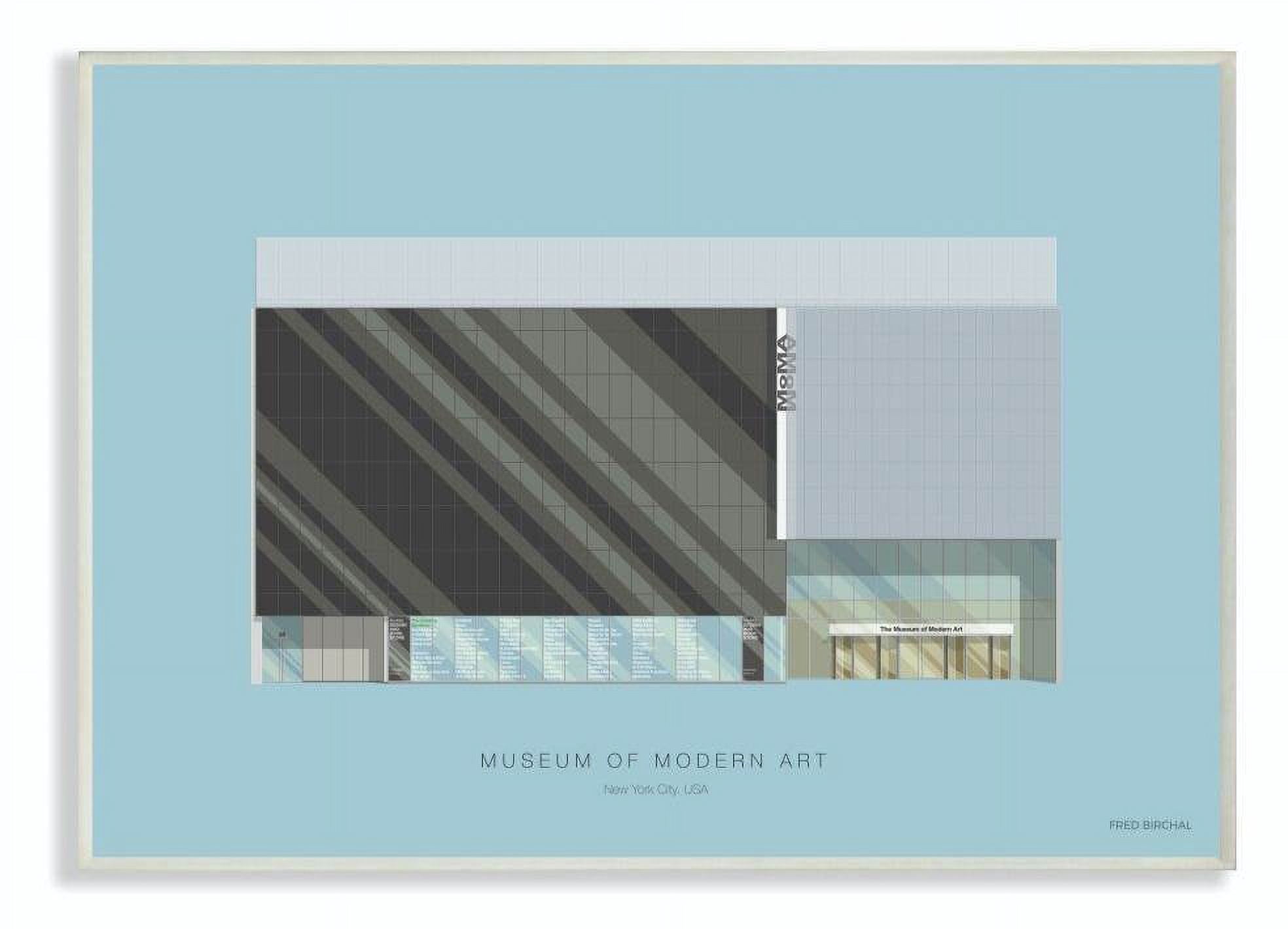 Stupell Industries MoMA Famous Museum Building Design Wall Plaque by Fred Birchal