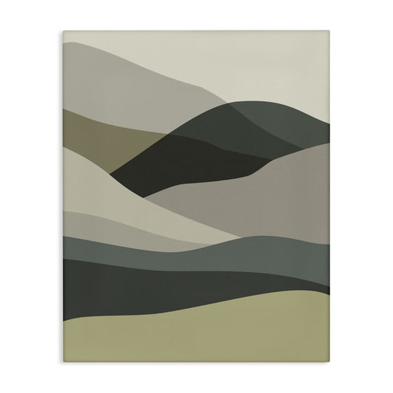 Stupell Industries Modern Abstract Alternating Hills Canvas Art, 16 x 20, by Lil' Rue