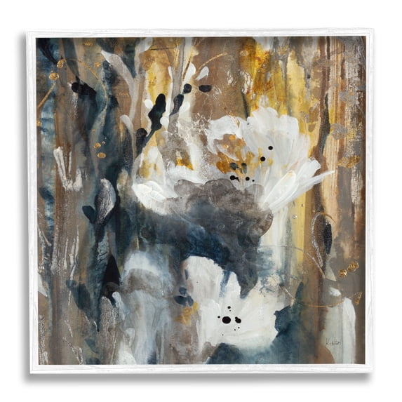 Stupell Industries Modern Abstract Botanical Painting Cascading Floral Petals, 12 x 12, Design by K. Nari