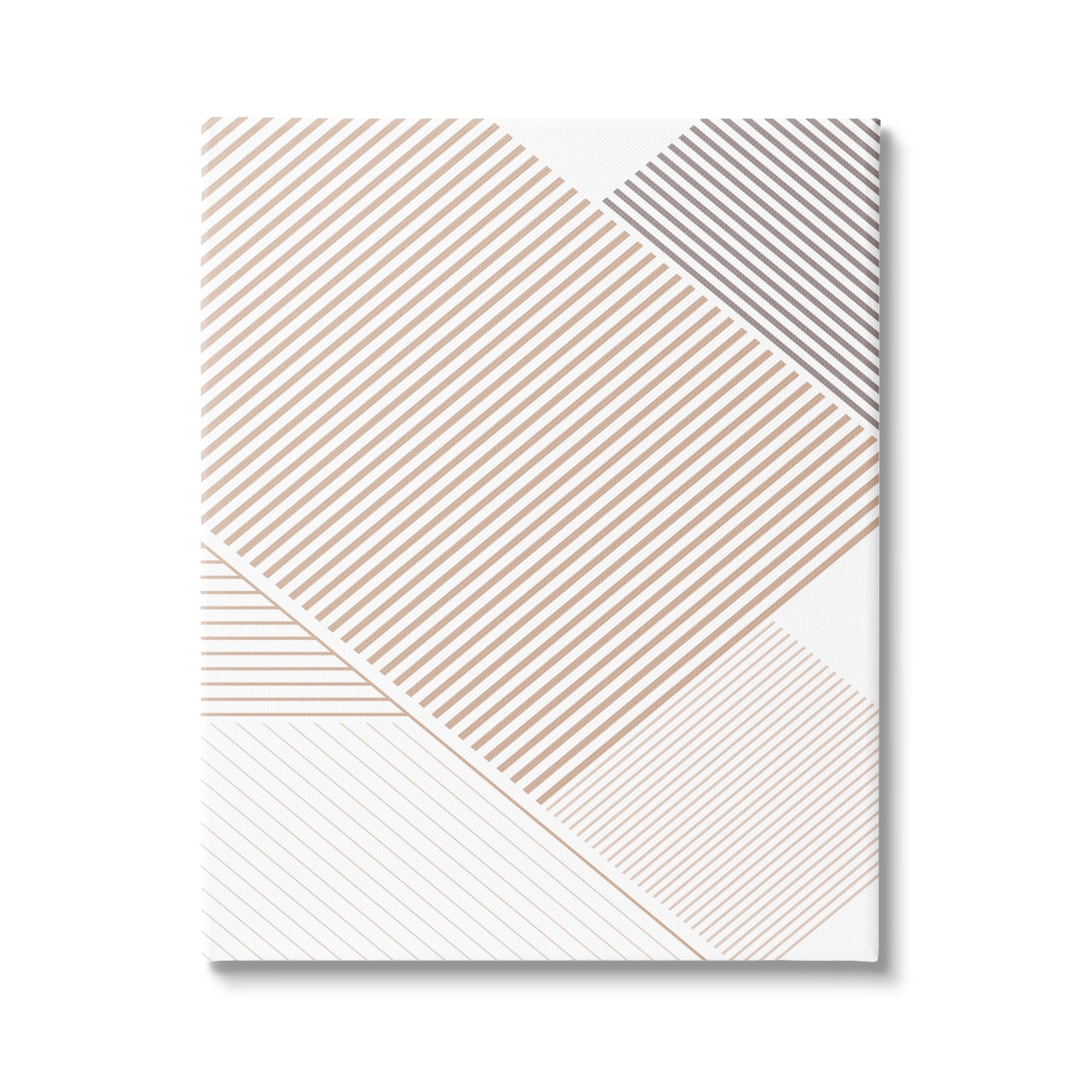 Stupell Industries Modern Abstract Contemporary Lines Neutral Tone Stripe Pattern, 16 x 20, Design by Urban Epiphany
