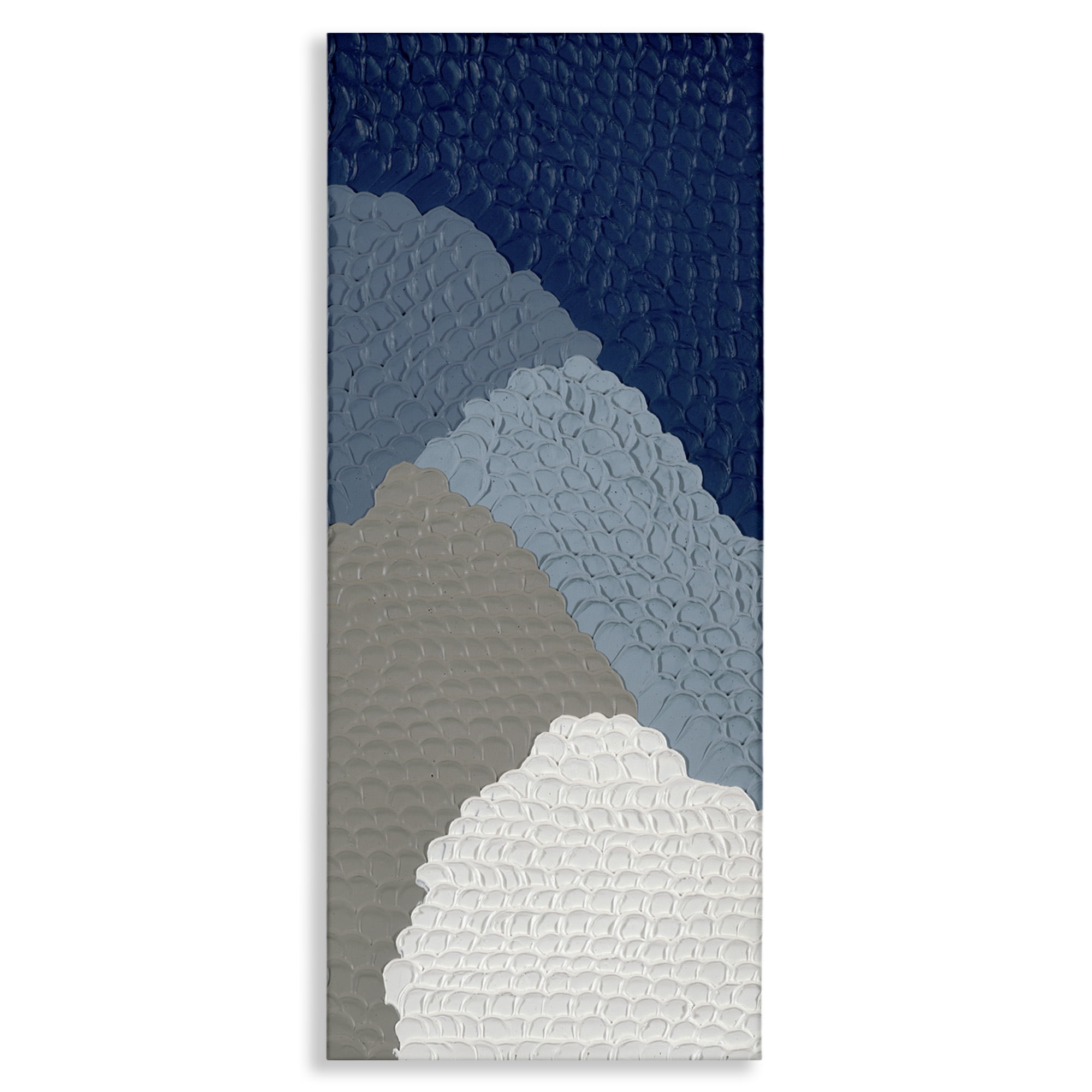 Stupell Industries Modern Abstract Forms Abstract Painting Gallery Wrapped Canvas Art Print Wall Art, 13 x 30