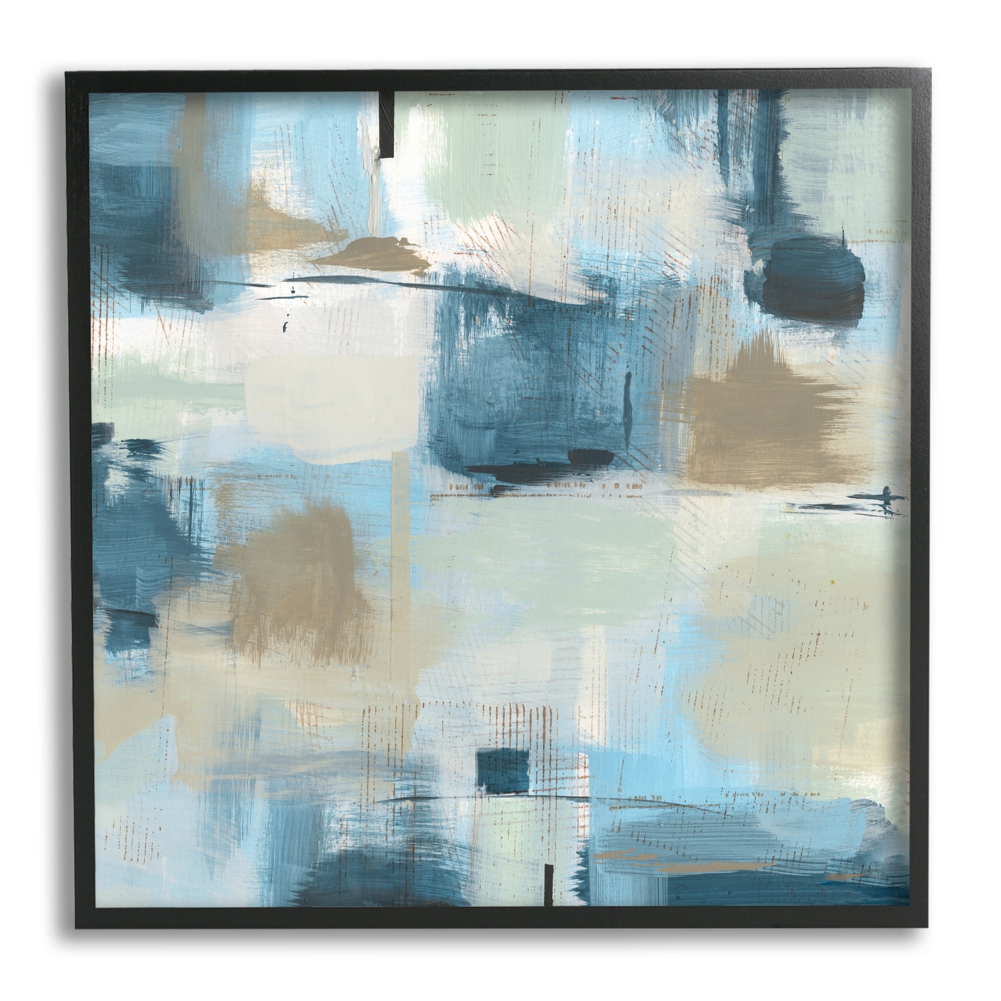 Stupell Industries Modern Abstract Tiled Paint Patchwork Collage ,12 x 12, Design by Sn Jill