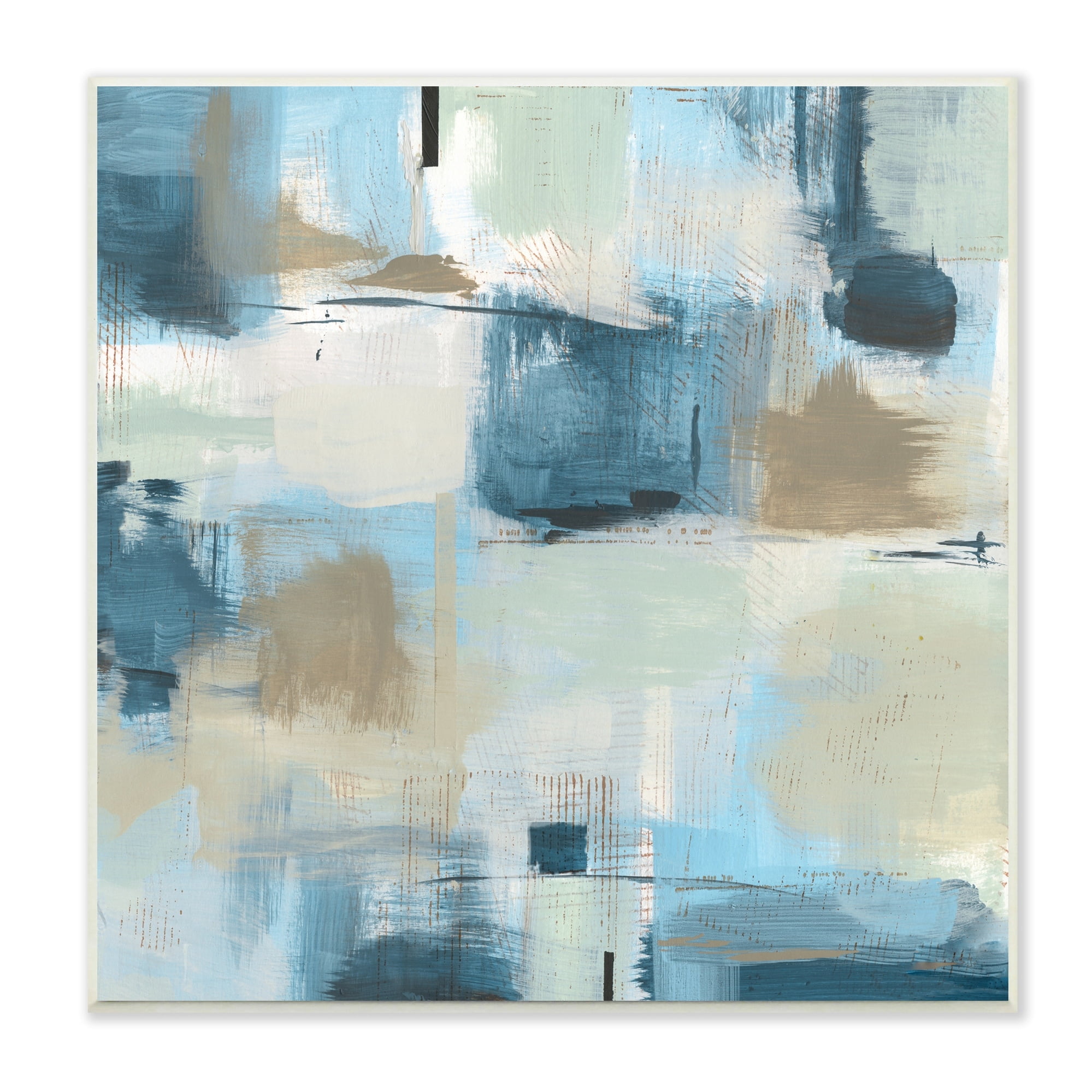 Stupell Industries Modern Abstract Tiled Paint Patchwork Collage ,12 x 12, Design by Sn Jill