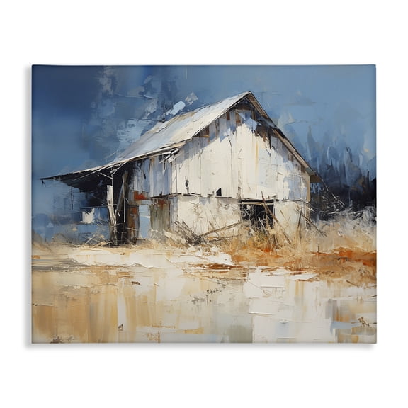 Stupell Industries Modern Abstract Weathered Barn Canvas Art, 48 x 36, by Ramona Murdock