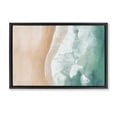 thumbnail image 1 of Stupell Industries Modern Aerial Sea Waves Black Floating Frame Canvas Art, 31 x 21, by Sisi and Seb, 1 of 8